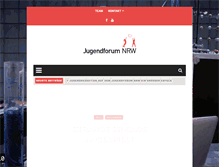 Tablet Screenshot of jugendforum-nrw.de